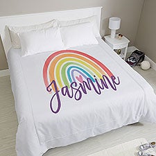 Watercolor Brights Personalized Comforter  - 38707D