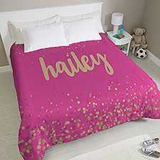 Sparkling Name Personalized Comforter  - 38712D