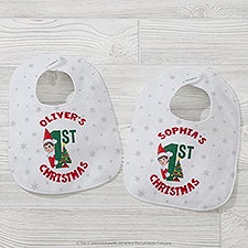 The Elf on the Shelf® Personalized Baby Bibs  - 38721