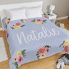 Floral Personalized Duvet Cover  - 38736D