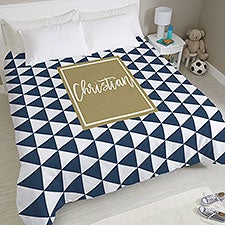 Pattern Play Personalized Duvet Cover  - 38737D