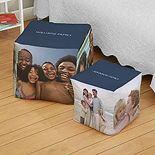 Photomontage Personalized Cube Ottoman  - 38776D
