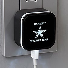 NFL Dallas Cowboys Personalized LED Triple Port USB  - 38799