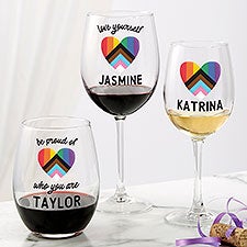 Love Yourself Printed Wine Glass Collection  - 38803