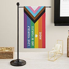 Love Yourself Personalized Mini Desk Flag  - 38817