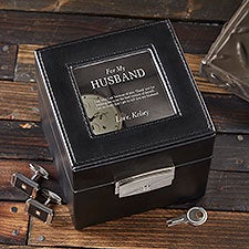 Personalized Leather Watch Box - To My Husband - 38892