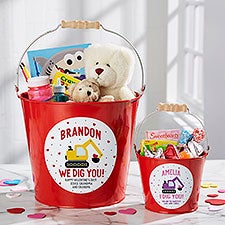 I Dig You Personalized Valentines Day Treat Bucket  - 38919