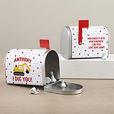 I Dig You Personalized Valentines Day Treat Mailbox  - 38920