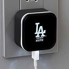 MLB Los Angeles Dodgers Personalized LED Triple Port USB  - 38948