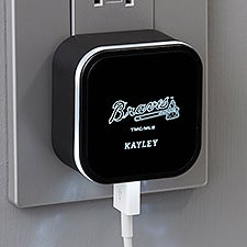 MLB Atlanta Braves Personalized LED Triple Port USB  - 38950