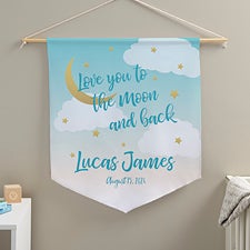 Beyond the Moon Personalized Pennant  - 38968D