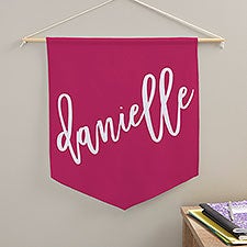 Trendy Script Personalized Pennant  - 38972D