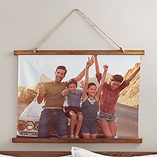 Personalized Photo Wood Topped Tapestry  - 38985D