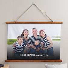Photo  Message Personalized Wood Topped Tapestry  - 38986D