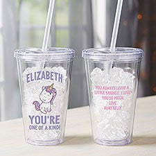 You're One Of A Kind Personalized Valentine's Day Insulated Acrylic Tumbler  - 38989
