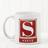 Personalized Monogram Coffee Mugs - Letter Perfect - 3899