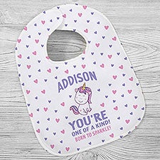 Youre One of A Kind Personalized Valentines Day Baby Bibs  - 38996
