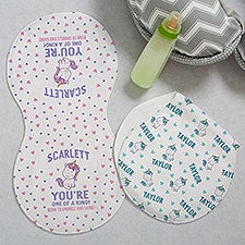 Youre One of A Kind Personalized Valentines Day Burp Cloths - Set of 2  - 38997