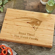 NFL New England Patriots Personalized Bamboo Cutting Board  - 39020