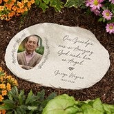 So Amazing God Made An Angel Personalized Photo Round Garden Stone  - 39024