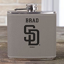 MLB San Diego Padres Leatherette Personalized Flask  - 39041