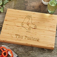 MLB Boston Red Sox Personalized Bamboo Cutting Board - 39067