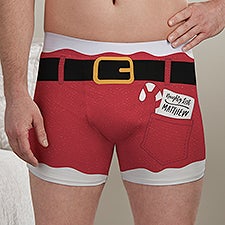 Santas List Personalized Boxer Shorts  - 39084