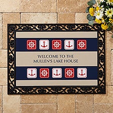 Personalized Nautical Doormat - Sailing Theme - 3910