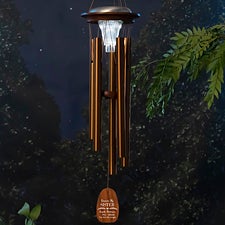 Forever My…Memorial Personalized Solar Wind Chime  - 39130