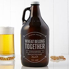 Beer My Valentine 64oz. Personalized Growler  - 39131