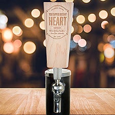 Beer My Valentine Engraved Beer Tap Handle  - 39135