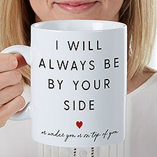 By Your Side Personalized Valentines Day 30 oz. Oversized Coffee Mug  - 39140