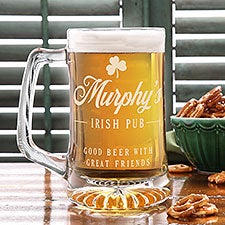 Irish Home Personalized 25 oz. Deep-Etch Beer Mug  - 39154