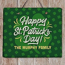 St. Patricks Day Personalized Slate Plaque  - 39155