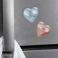 Romantic Write Your Own Message Personalized Acrylic Heart Magnet  - 39228