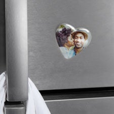 Romantic Photo Personalized Acrylic Heart Magnet  - 39243