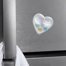 Grandmas Sweethearts Personalized Acrylic Heart Magnet  - 39247