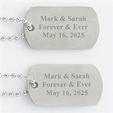 Personalized Keepsake Dog Tag Set - 3927
