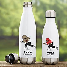 philoSophies® Football Personalized Insulated Water Bottle  - 39276
