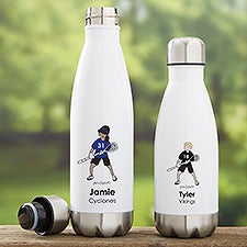philoSophies® Lacrosse Personalized Insulated Water Bottle  - 39277