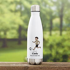 philoSophies® Soccer Personalized Insulated Water Bottle  - 39278