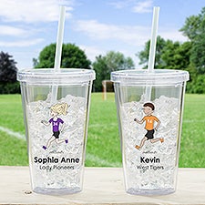 philoSophies® Cross Country Personalized Acrylic Insulated Tumbler  - 39299