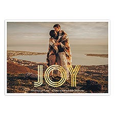 Joy Foil Christmas Photocard  - 39305D