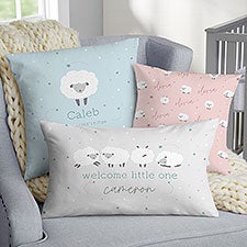 Baby Sheep Personalized Throw Pillow  - 39330