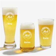MLB New York Mets Personalized Beer Glass  - 39345