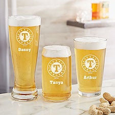 MLB Texas Rangers Personalized Beer Glass  - 39346