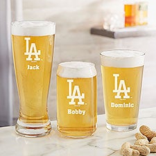 MLB Los Angeles Dodgers Personalized Beer Glass  - 39354