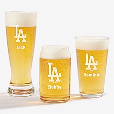 MLB Los Angeles Dodgers Personalized Beer Glass  - 39354