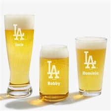 MLB Los Angeles Dodgers Personalized Beer Glass  - 39354