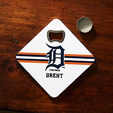 MLB Detroit Tigers Personalized Bottle Opener Coaster  - 39379